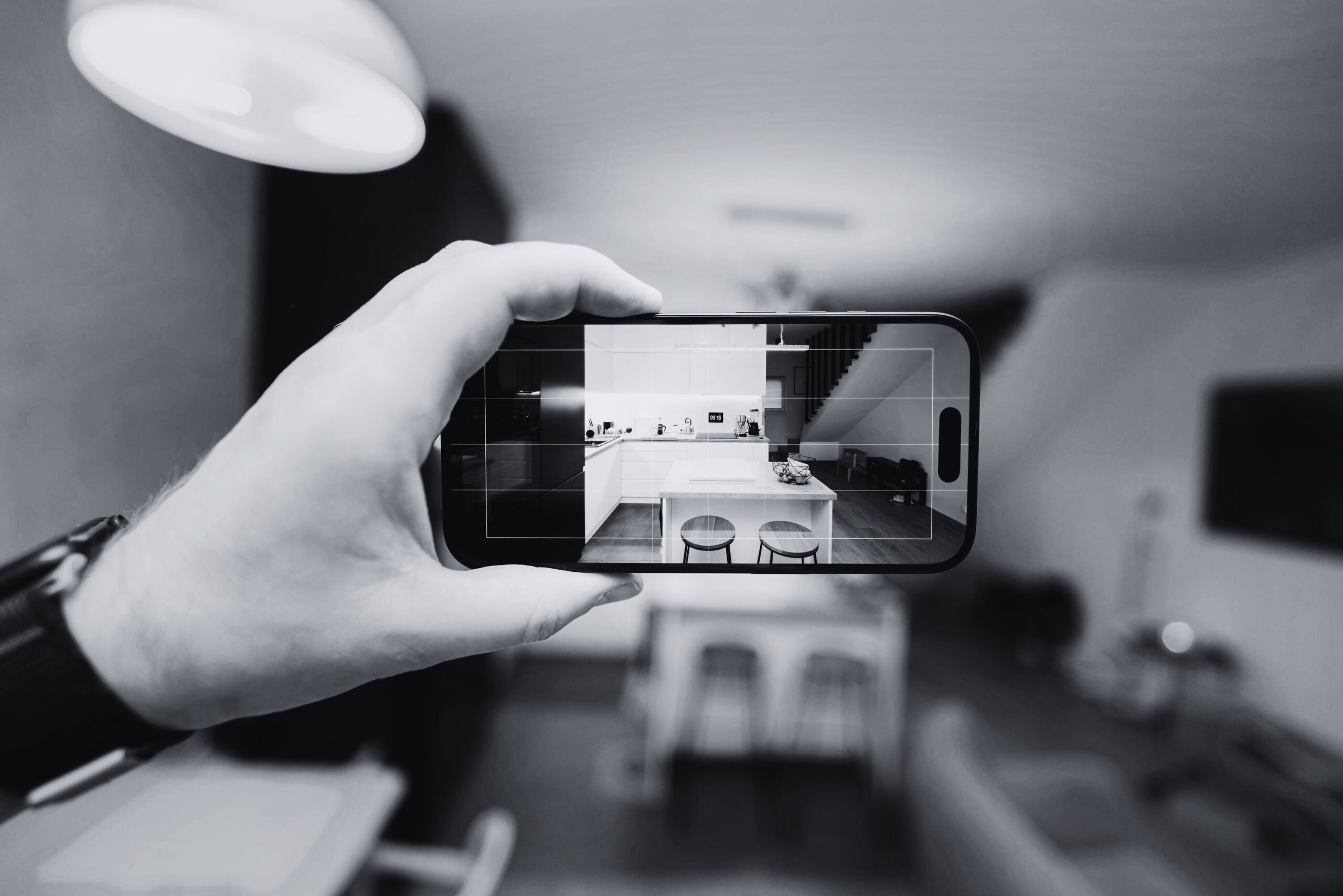 Mobile phone showing digital marketing online activity